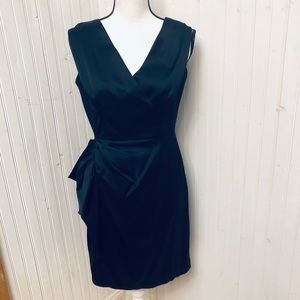 Maggy London petite origami draped cocktail dress